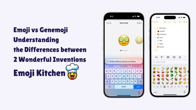 Emoji vs Genemoji