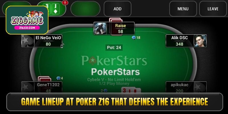 Poker z16 reignites the spirit of high level card battles 2 5