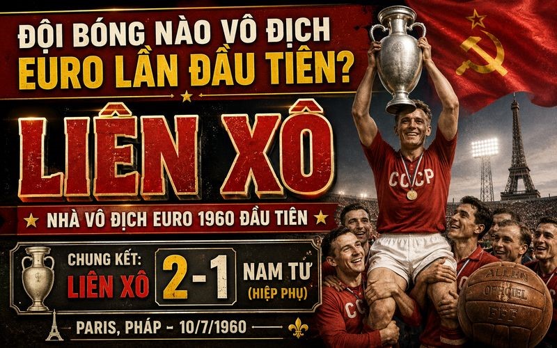 Which team won the European Championship for the first time in the tournament's history? 1 13