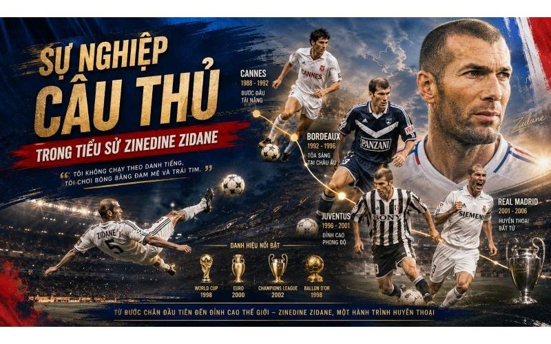 Translated copy of Bản sao của tiểu sử Zinedine Zidane 1 Zidane is an attacking midfielder who combines technical skill with mental fortitude in matches