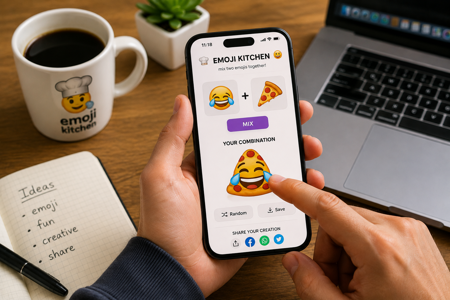 Emoji mashups and spinning wheels driving viral engagement